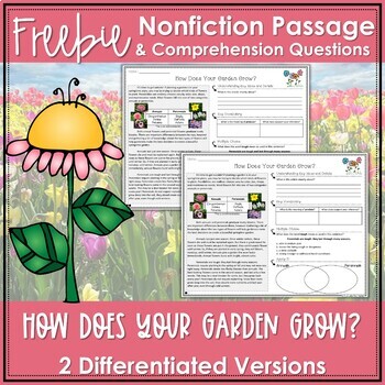 Preview of Spring Nonfiction Reading Passage FREEBIE