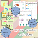 Spring Number Activities: Cut 'n Paste, Tracing, & Counting