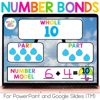 Preview of Spring Number Bonds Addition and Subtraction for Google (TM) & PowerPoint