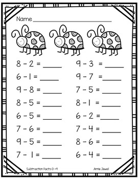 spring kindergarten math activities and worksheets by annie jewell