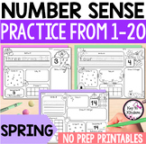Number Sense 1-20 for Spring NO PREP