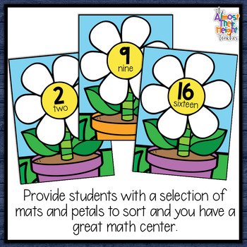 Spring Number Sense a Number Matching Activity for numbers 1 - 20