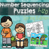 Spring Number Sequencing Puzzles, 1-120