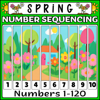 Preview of Spring Number Sequencing Puzzles: Montessori Math Activities for Counting Fun!