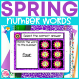 Spring Number Words Digital Math Game