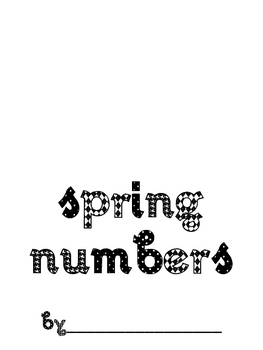 Preview of Spring Numbers 1-10 Trace and Color