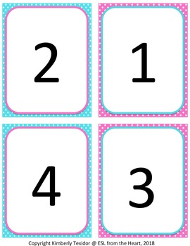 spring numbers 1 20 flashcards by kids min from the heart tpt