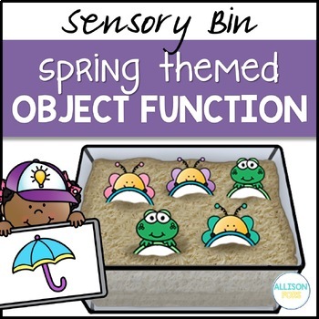 Preview of Spring Object Function and Vocabulary Speech Therapy - Sensory Bin Cards