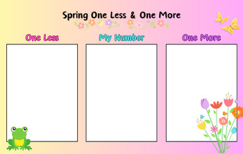 Preview of Spring One Less, One More