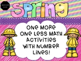 Spring One More, One Less Numbers 1-20 with Number Lines