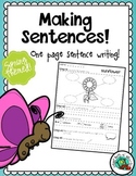 Spring One Page Sentence Writing Process