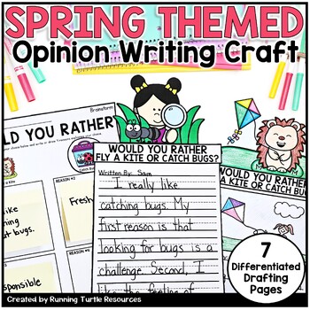 Preview of Spring Opinion Writing Craft, April Bulletin Board Activity, Would You Rather