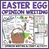 Spring Opinion Writing | Dying Easter Egg Template Kinderg