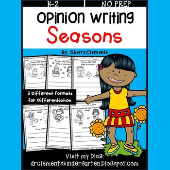 Preview of Spring Opinion Writing | Four Seasons