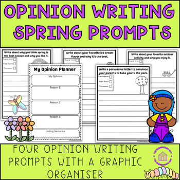 Spring Opinion Writing Prompts - 1st&2nd Grade Printables by The ...