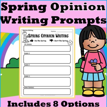 Spring Opinion Writing for Kindergarten and 1st Grade by Kindy Without ...