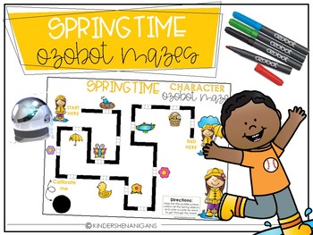 Preview of Spring | Ozobot Maze