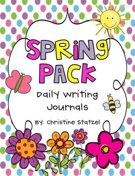 Preview of Spring Pack: Daily Writing Journals