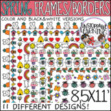 Spring Page Borders and Frames Clipart