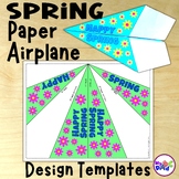 Spring Paper Airplane Design Templates - Spring Arts and Crafts