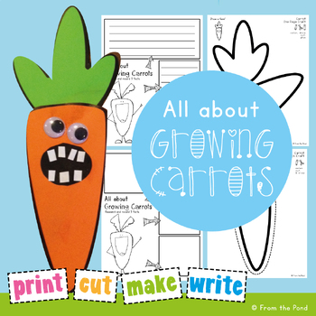 Preview of Spring Paper Craft Growing Carrots