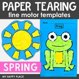 Spring Paper Tearing Fine Motor Activity – Tear Art – Torn
