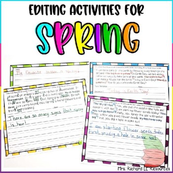 Spring Paragraph Sentence Scramble and Fix it by Mrs Richard EE Resources
