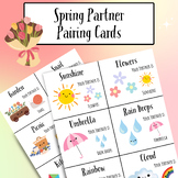 Spring Partner Pairing Cards, Group Matching, Partner Pair