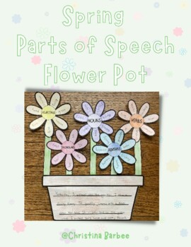 Preview of Spring Parts Of Speech Flower Pots Craftivity