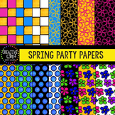 Spring Party Papers {Creative Clips Digital Clipart}