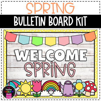 Preview of Spring Pastels Bulletin Board or Door Decor