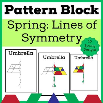 Spring Pattern Block Templates by Where Students Play and Learn