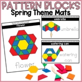 Spring Pattern Blocks Mats | Spring Morning Bin Center