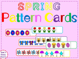 Spring Pattern Cards for Preschool, PreK and K