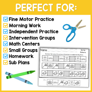 Spring Pattern Printables by Pocketful of Centers | TpT