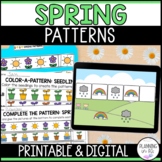 Spring Patterns | Digital Boom Cards™ and Printable Math Centers