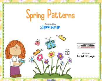 Preview of Spring Patterns SMARTboard Lesson