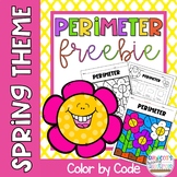 Spring Perimeter of Rectangles Color by Number No Prep 