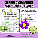 Spring Phonemic Awareness Games - THREE-Letter Words