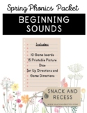 Spring Phonics Beginning Letter Sound Practice