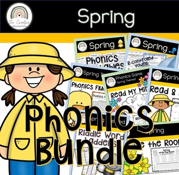 Preview of Spring Phonics Bundle | First & Second Grade March & April Word Work | SOR