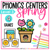 Spring Phonics Centers and Games - Level 3 | Spring Syllab