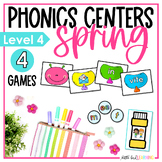 Spring Phonics Centers and Games - Level 4 | Spring Long V