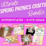 Spring Phonics Craft Bundle | Differentiated | K - 4th Grade