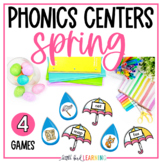 Spring Phonics Games and Centers Level 1 | Short Vowels Sp