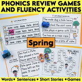 Spring Phonics Games and Fluency Activities - Decodable - 