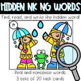 Spring Phonics Task Cards - Real and Nonsense Words with N