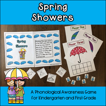 Spring Phonological Awareness Game by Little Bit of Kinderness | TPT