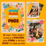 Spring Photo Frames - Border Writing Paper - Card - Postca