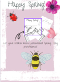 Spring Photo frame Coloring Activity